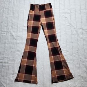 Planet Gold | Plaid Flared pants size xsmall